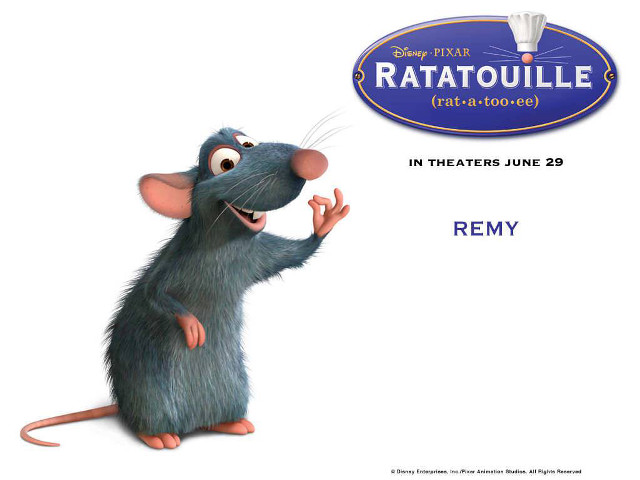 Cartoon rat ratatoulie sign background free wallpaper for desktop - medium preview image