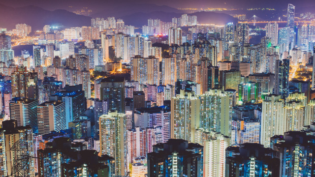 City night tokyo skyscraper cyberpunk free wallpaper for desktop - medium preview image