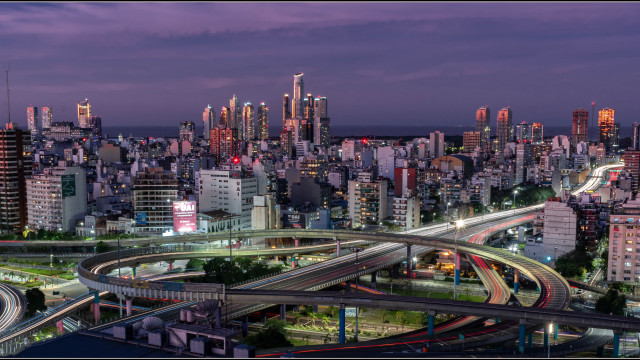 Tokyo night cityscape bridge ferris #2 free wallpaper for desktop - medium preview image