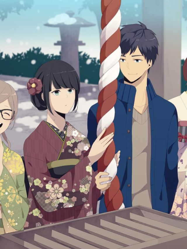 Group carousel snow woman candy free wallpaper for mobile - medium preview image