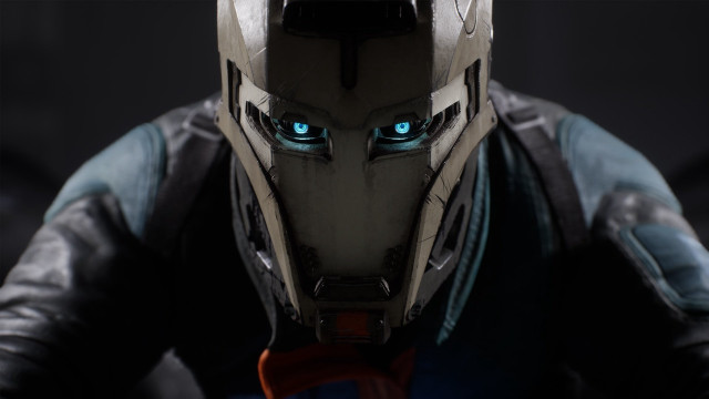 Man suit blue eyes helmet free wallpaper for desktop - medium preview image