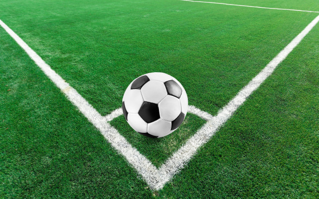 Soccer ball field white lines free wallpaper for desktop - medium preview image