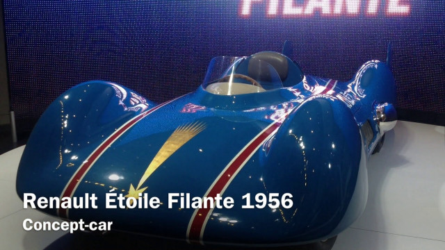 Blue race car museum display free wallpaper for desktop - medium preview image