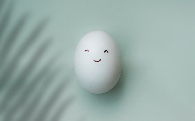 White egg smiley green shadow free wallpaper for desktop - medium preview image