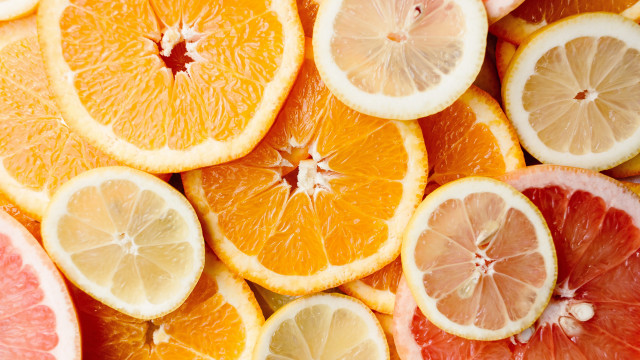 Oranges lemons closeup food art free wallpaper for desktop - medium preview image