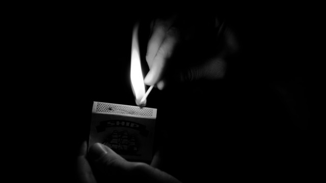 Lit match smoke blackwhite art free wallpaper for desktop - medium preview image