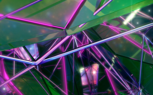 Colorful abstract lines shapes center free wallpaper for desktop - medium preview image