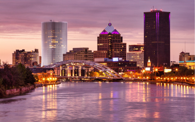 Tokyo skyline river dusk city free wallpaper for desktop - medium preview image