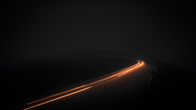 Car light streaks night urban free wallpaper for desktop - medium preview image