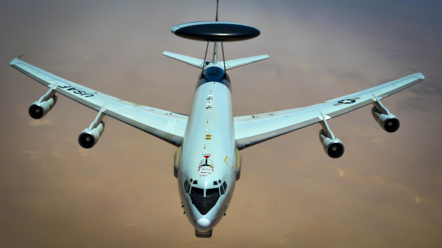 Large white airplane cloudy sky #3 free wallpaper for desktop - medium preview image