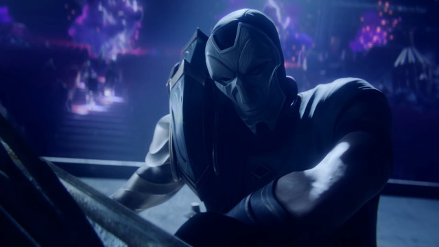 Masked man purple light cobra free wallpaper for desktop - medium preview image