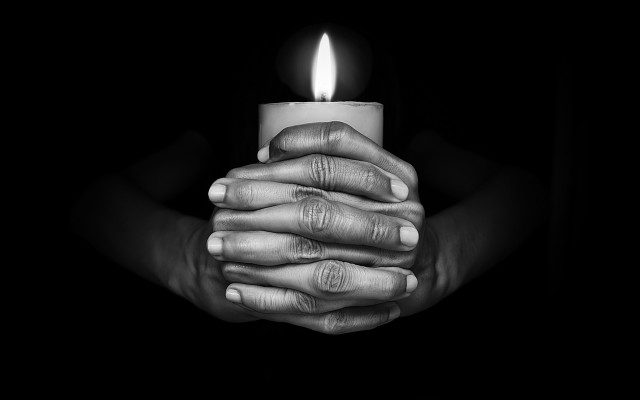 Candle hands black white arts free wallpaper for desktop - medium preview image