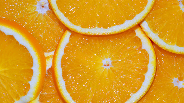 Orange slices water droplets star free wallpaper for desktop - medium preview image