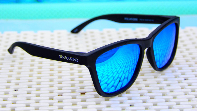 Sunglasses blue mirrored lenses outdoor free wallpaper for desktop - medium preview image