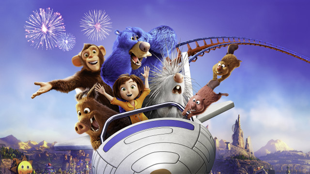 Cartoon movie poster rollercoaster fireworks free wallpaper for desktop - medium preview image
