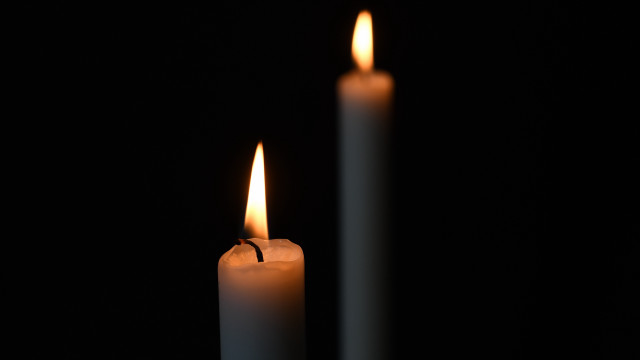 Lit candles dark space raytraced free wallpaper for desktop - medium preview image