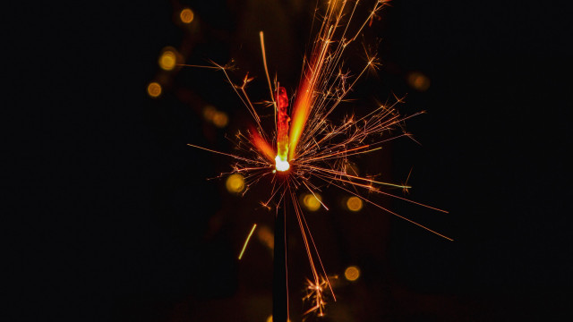 Sparkler dark night sparks moon free wallpaper for desktop - medium preview image