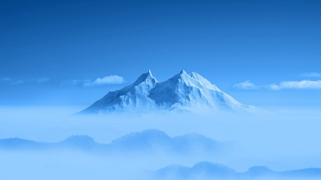Mountain blue sky clouds plane free wallpaper for desktop - medium preview image