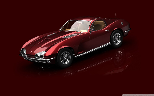 Red sports car red background free wallpaper for desktop - medium preview image