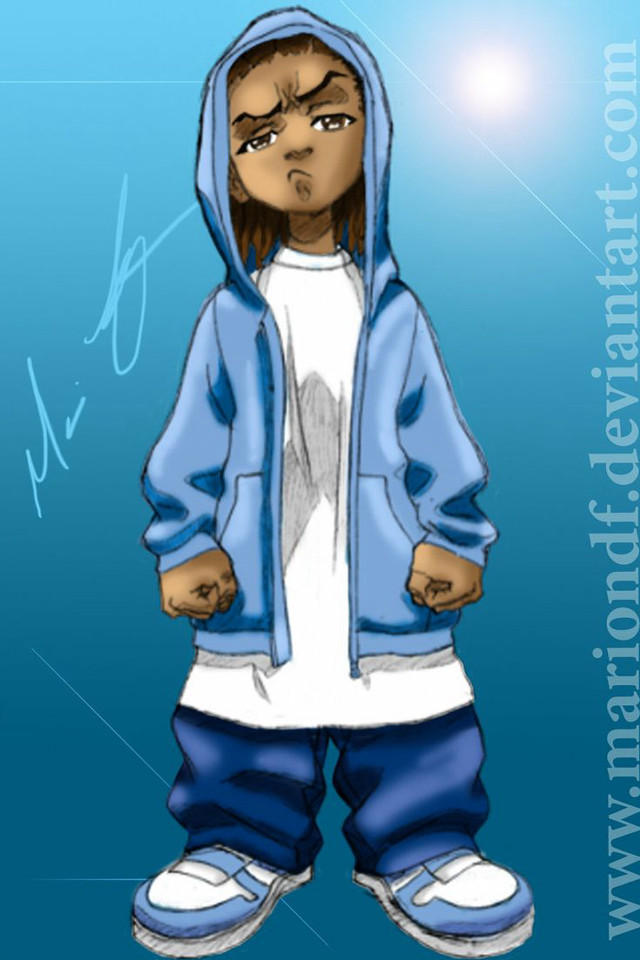 Blue hoodie darkskin girl brownhair free wallpaper for mobile - medium preview image