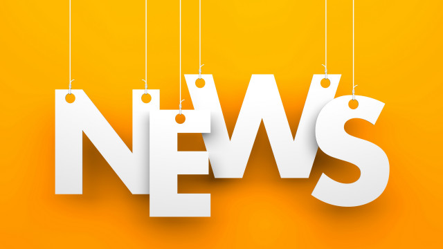 Yellow background news sign digital free wallpaper for desktop - medium preview image