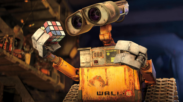 Robot rubik cube camera city free wallpaper for desktop - medium preview image