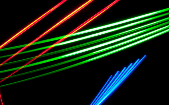 Colorful lights holography neon girl free wallpaper for desktop - medium preview image