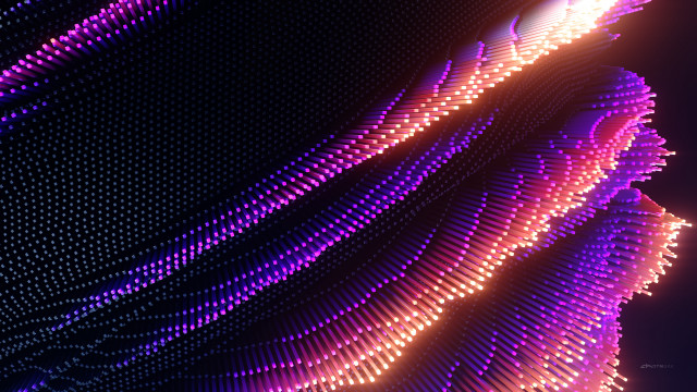 Colorful abstract lines dots light free wallpaper for desktop - medium preview image