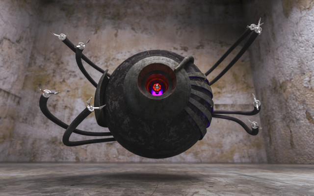 Strange object room light center free wallpaper for desktop - medium preview image