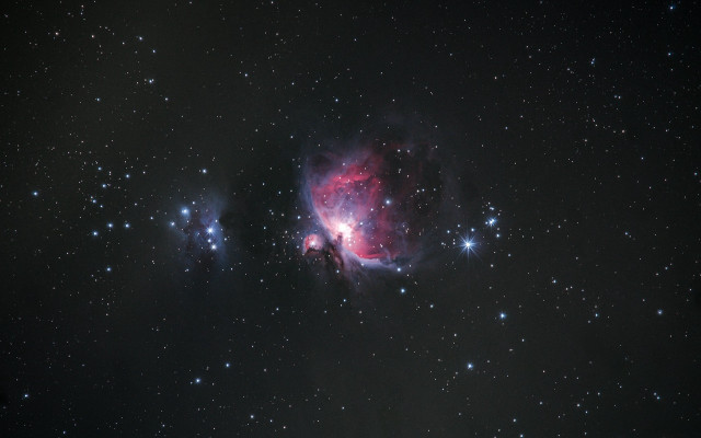 Star forming sky person balloons free wallpaper for desktop - medium preview image