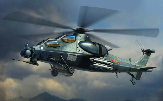 Helicopter clouds pilot jet military free wallpaper for desktop - medium preview image