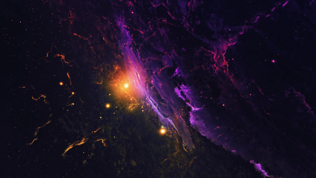 Colorful space bright light star free wallpaper for desktop - medium preview image