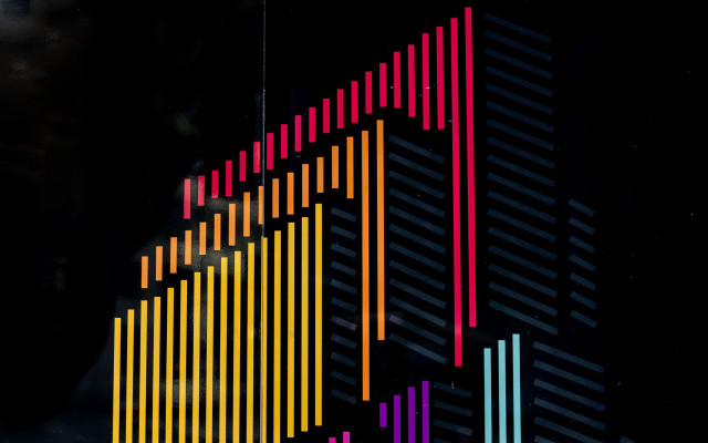 Building lines clock abstract geometry free wallpaper for desktop - medium preview image