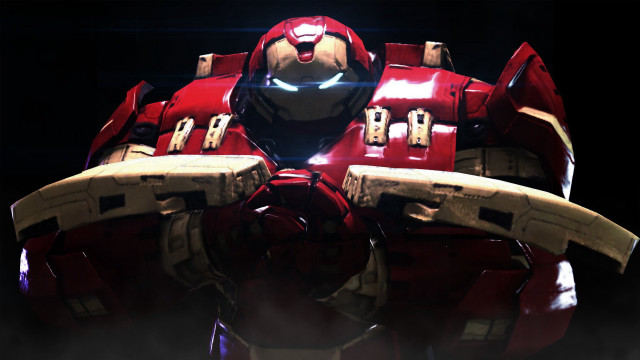 Red white robot mecha scifi free wallpaper for desktop - medium preview image