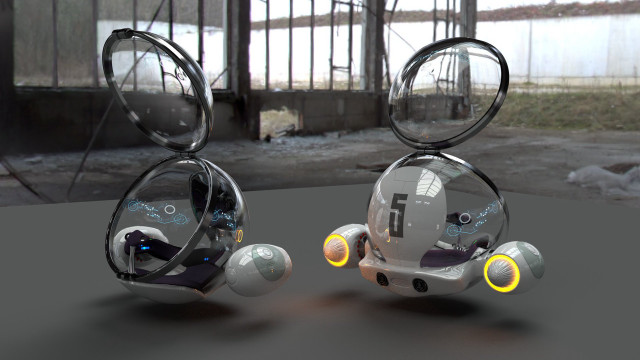 Robot mirror head back reflection free wallpaper for desktop - medium preview image