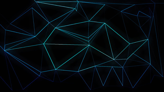 Dark blue pattern wireframe hat free wallpaper for desktop - medium preview image