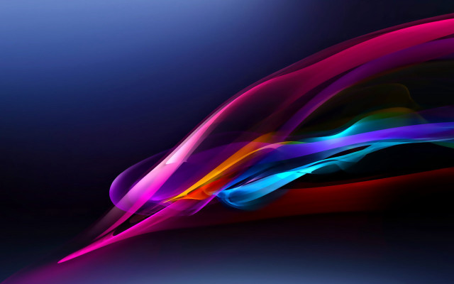 Colorful abstract curved background neon free wallpaper for desktop - medium preview image