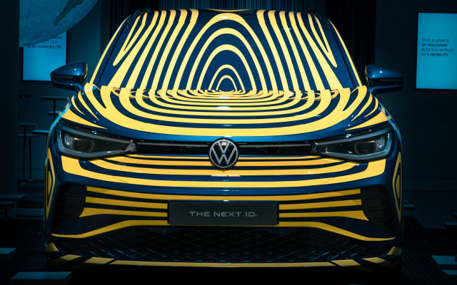 Car yellow blue design promotional free wallpaper for desktop - medium preview image