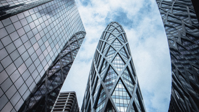 Tall buildings sky clouds architecture free wallpaper for desktop - medium preview image