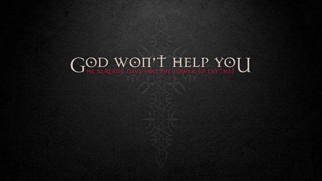 Dark background red black text free wallpaper for desktop - medium preview image