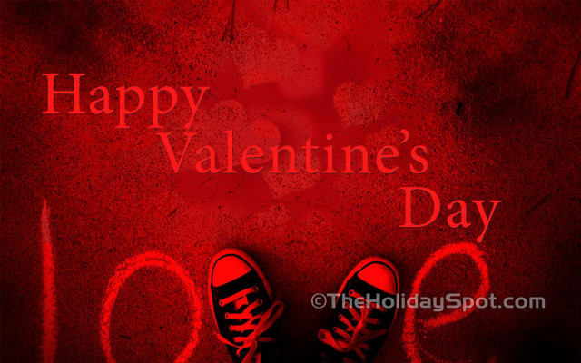 Shoes red floor happy valentines free wallpaper for desktop - medium preview image