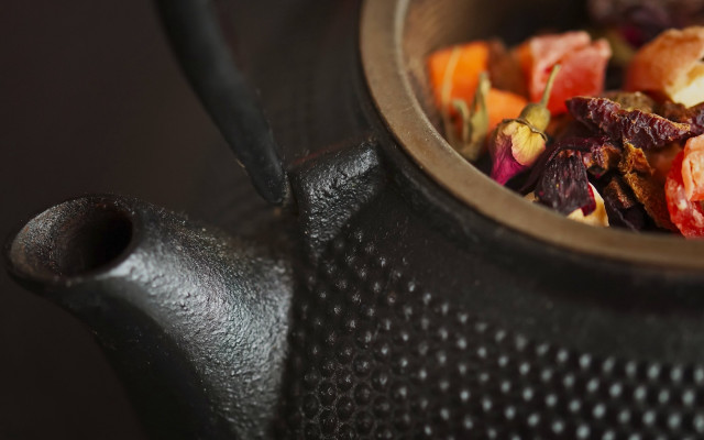 Bowl food spoon table teapot free wallpaper for desktop - medium preview image