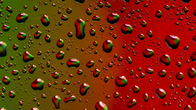 Red green water drops christmas free wallpaper for desktop - medium preview image