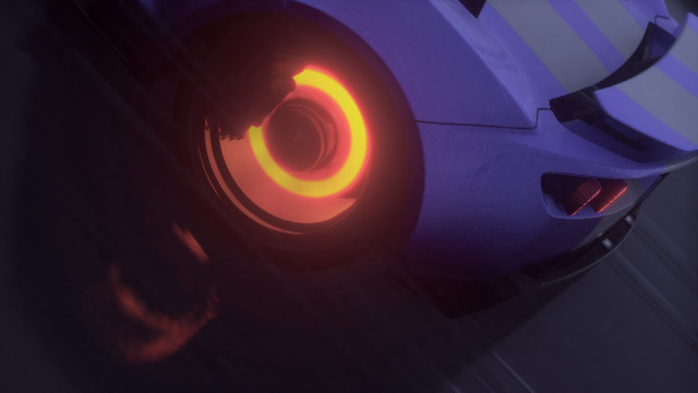 Car red light panfuturism concept free wallpaper for desktop - medium preview image