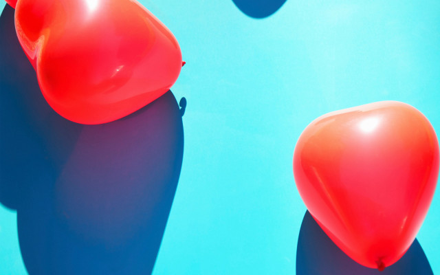 Balloons blue surface shadows air free wallpaper for desktop - medium preview image