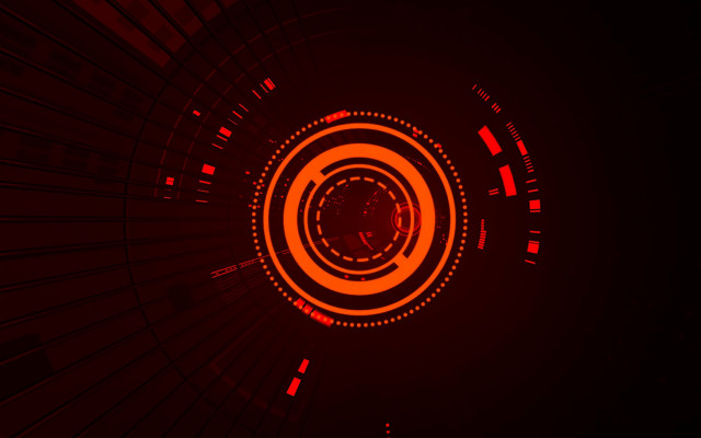 Red black clock center redlight free wallpaper for desktop - medium preview image