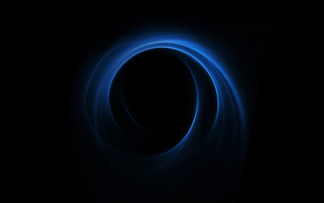 Dark blue ring black background free wallpaper for desktop - medium preview image