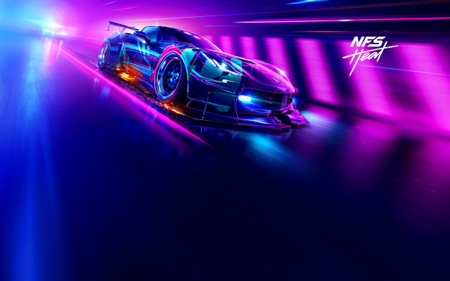 Neon tunnel car energy laser free wallpaper for desktop - medium preview image