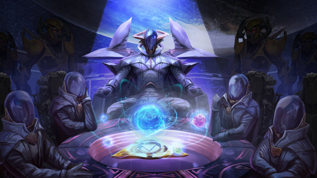 Glowing holography armor sword ceremonial free wallpaper for desktop - medium preview image