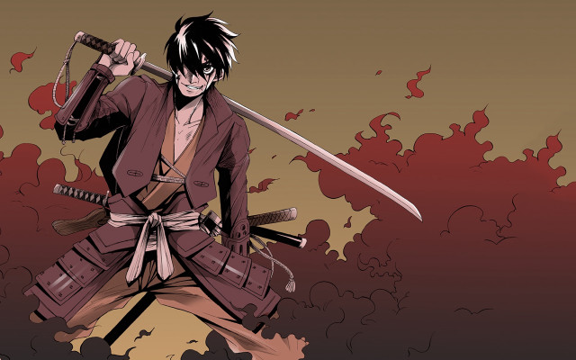 Man sword blood manga cedric free wallpaper for desktop - medium preview image